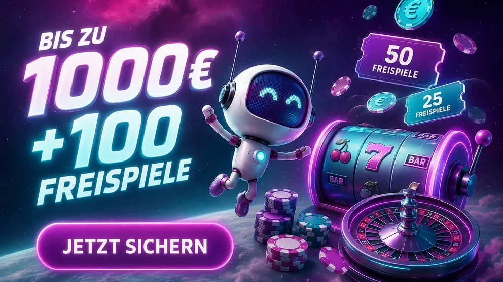 Bonus-Paket mit Euro-Beträgen und Freispiel-Symbolen